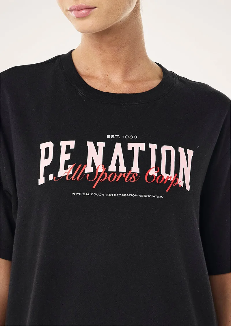FULL OUT TEE IN BLACK sold by P.E Nation product image thumbnail 2
