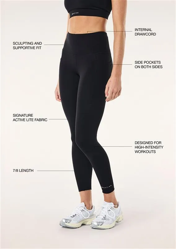 RECALIBRATE 7/8 LEGGING IN BLACK sold by P.E Nation product image thumbnail 2