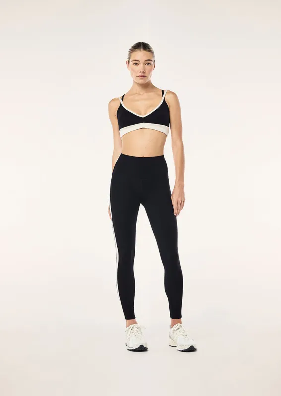 HIGHGATE FULL LENGTH LEGGING IN BLACK & CLOUD sold by P.E Nation