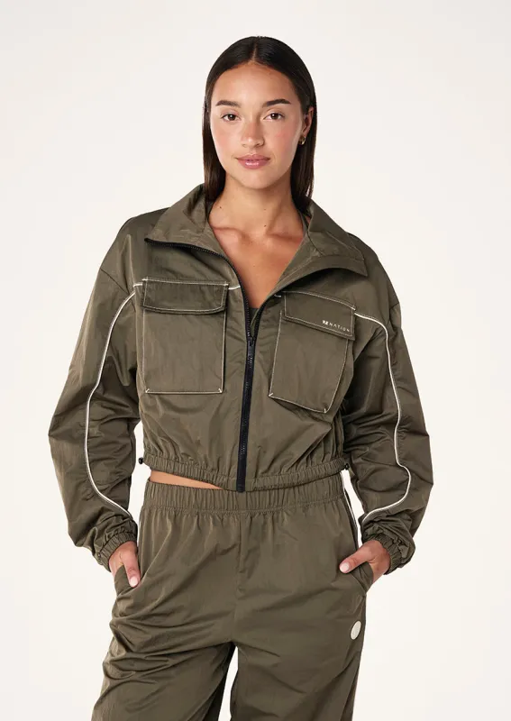 RECAP JACKET IN TARMAC sold by P.E Nation