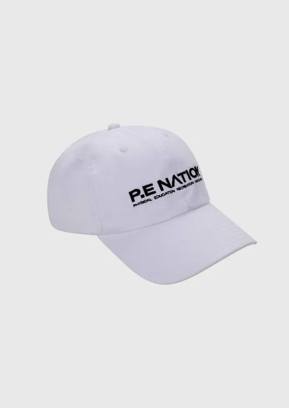 HOMAGE CAP IN OPTIC WHITE sold by P.E Nation