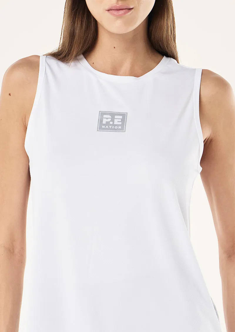 CROSSOVER TANK IN OPTIC WHITE sold by P.E Nation product image thumbnail 2