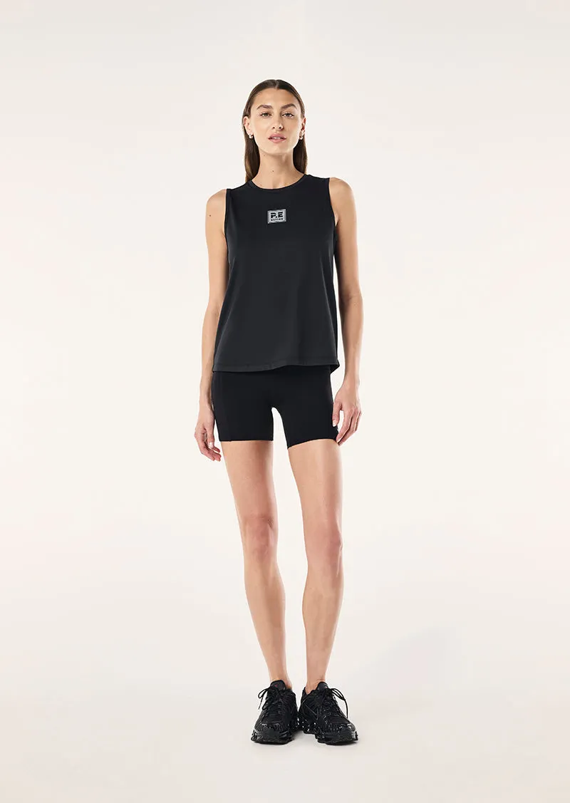 CROSSOVER TANK IN BLACK sold by P.E Nation product image thumbnail 5