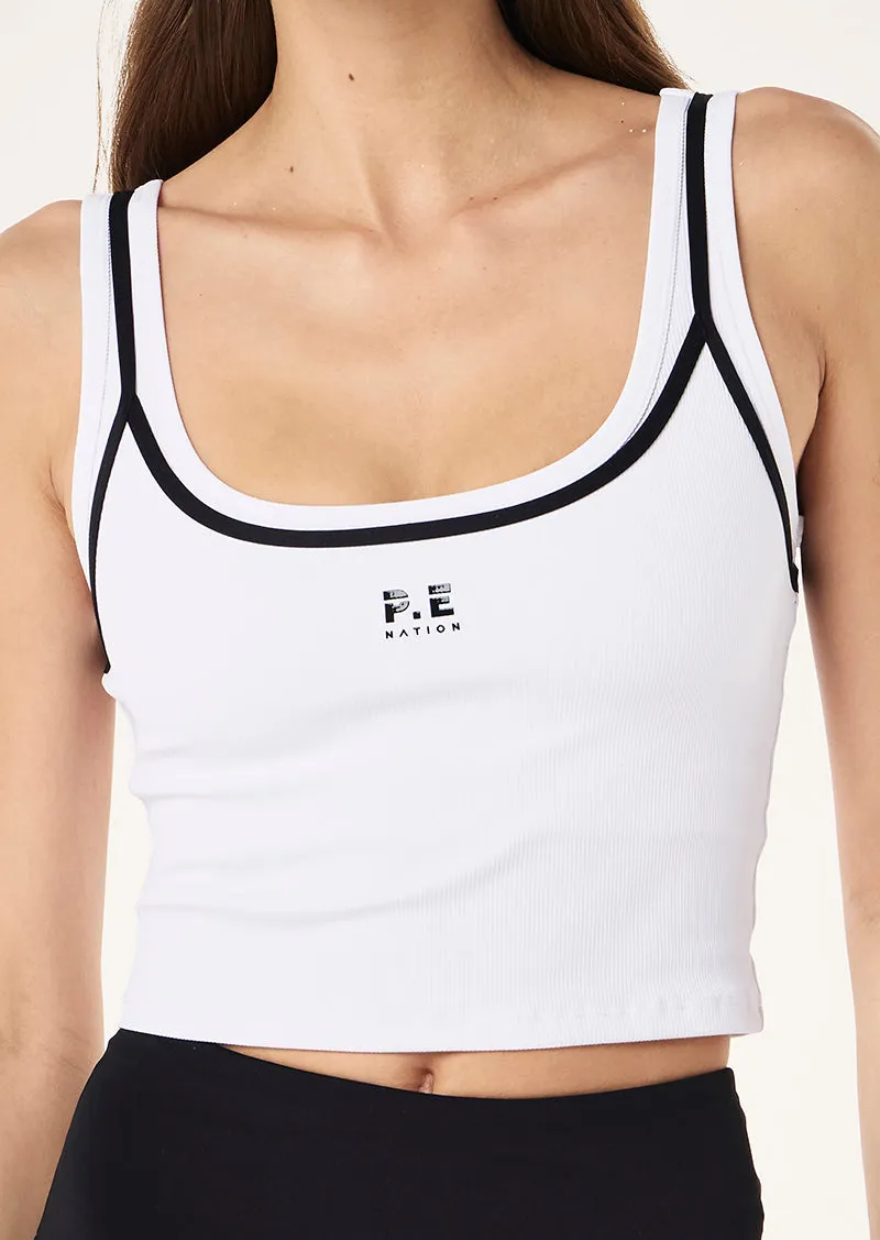 FORWARD TANK IN OPTIC WHITE sold by P.E Nation product image thumbnail 2