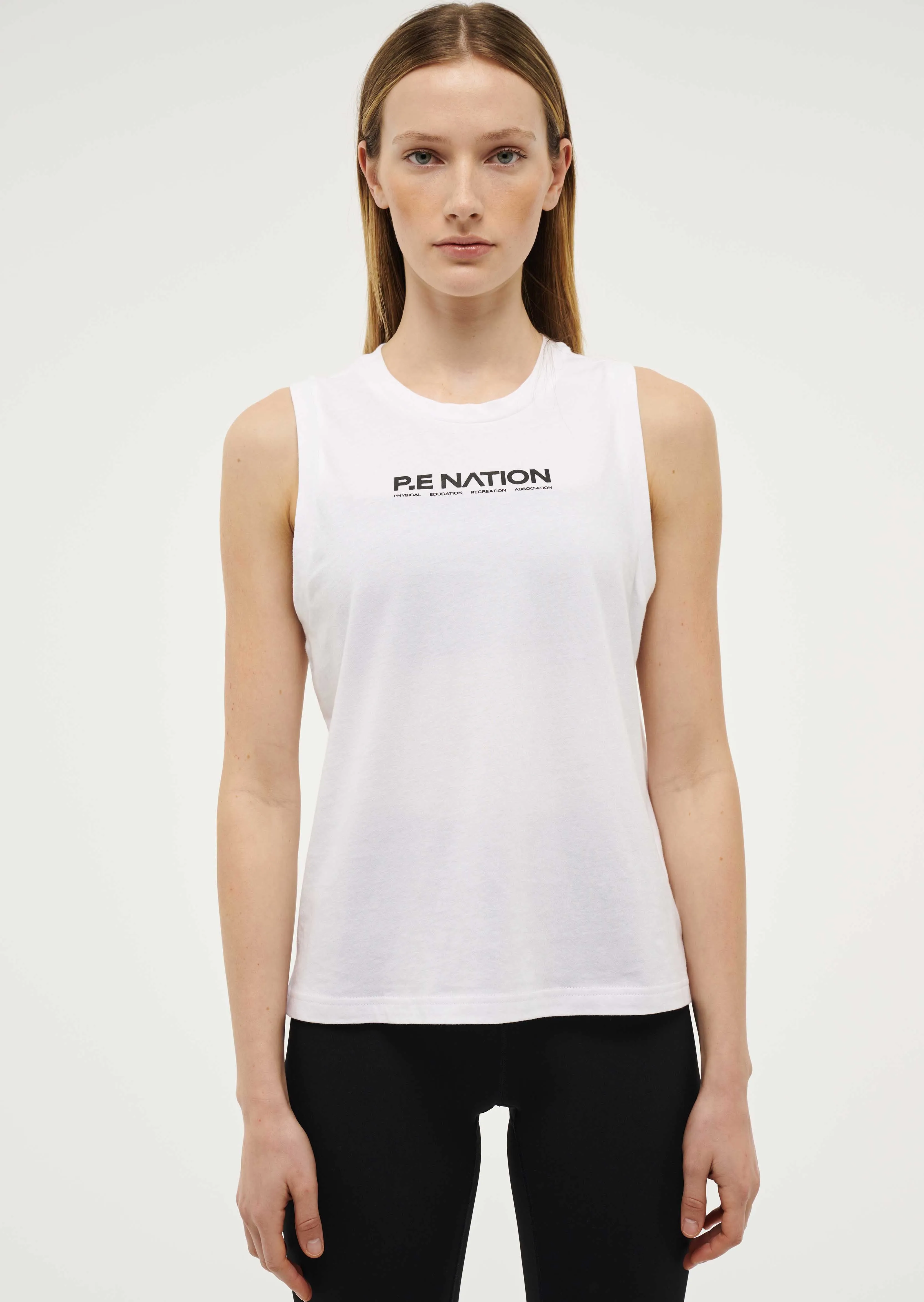 SHUFFLE TANK IN OPTIC WHITE sold by P.E Nation product image thumbnail 3