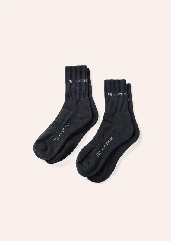 SIGNATURE SOCK PACK IN BLACK sold by P.E Nation