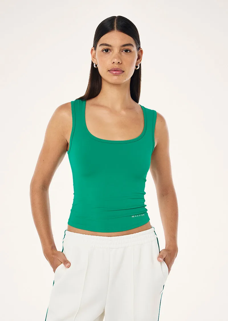 REFINE SCOOP TANK IN COLLEGE GREEN sold by P.E Nation