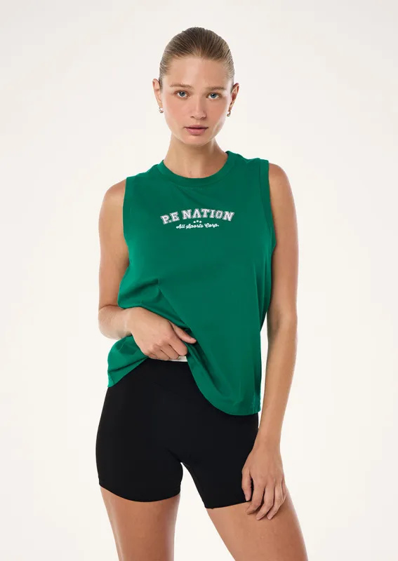 DYNAMIC TANK IN COLLEGE GREEN sold by P.E Nation