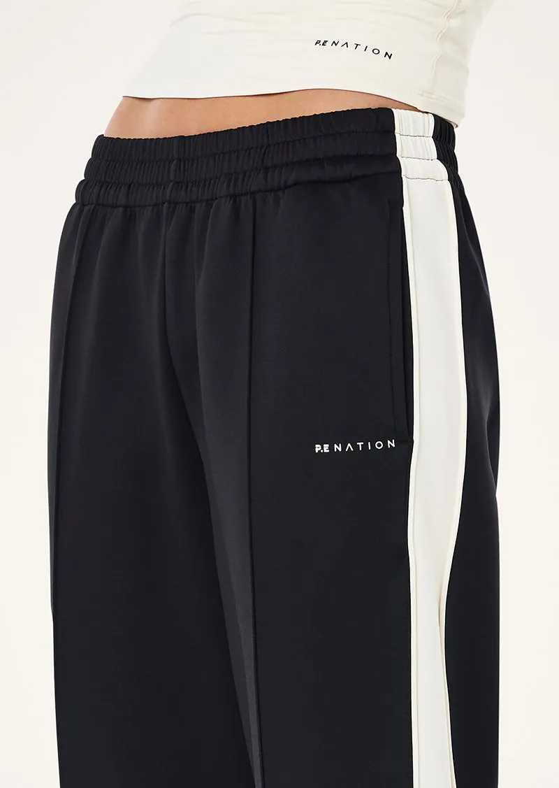 MAN DOWN TRACKPANT IN BLACK & WHISPER WHITE sold by P.E Nation product image thumbnail 2