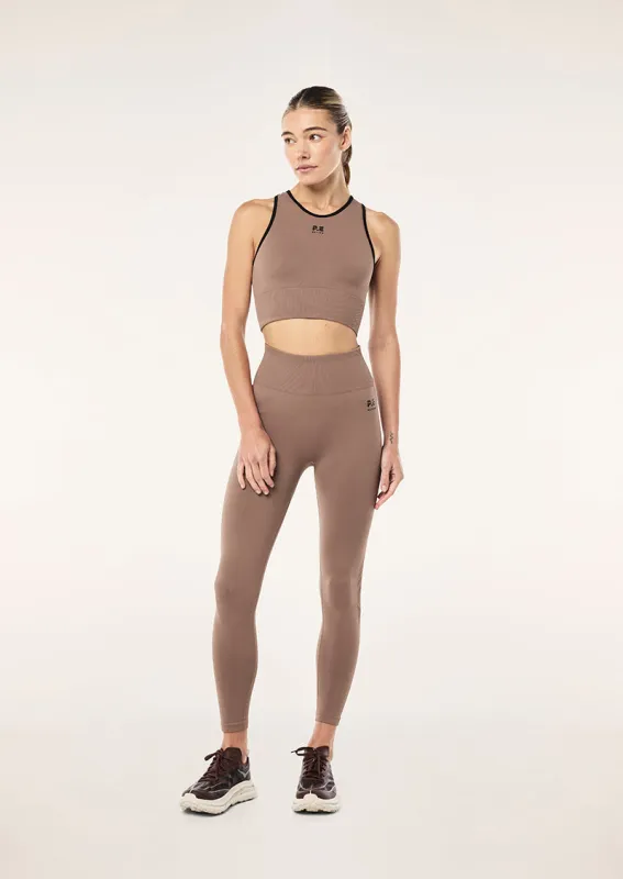 RESTORE SEAMLESS LEGGING IN FOSSIL sold by P.E Nation