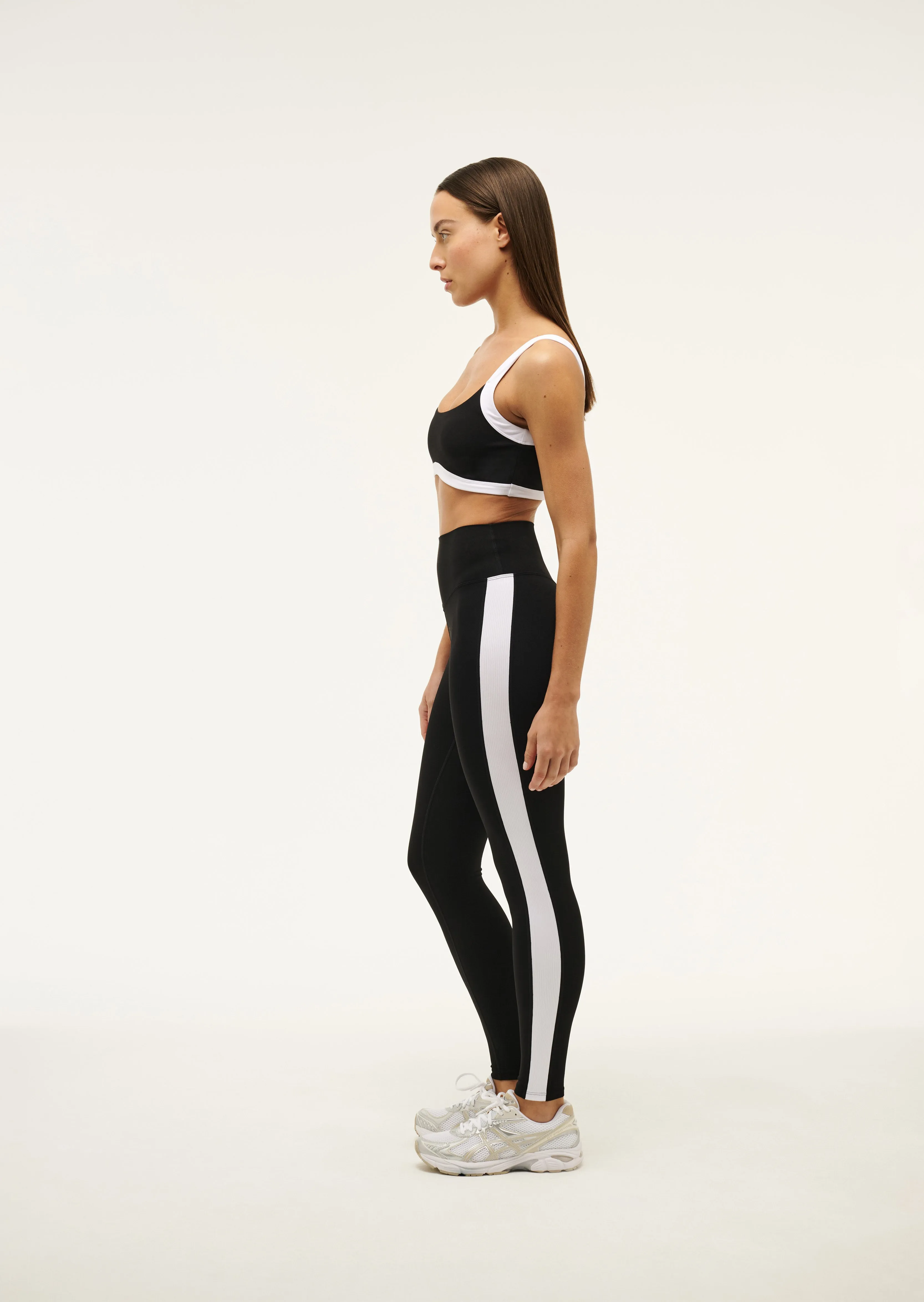 FREE PLAY 2 FULL LENGTH LEGGING IN BLACK & OPTIC WHITE sold by P.E Nation product image thumbnail 4