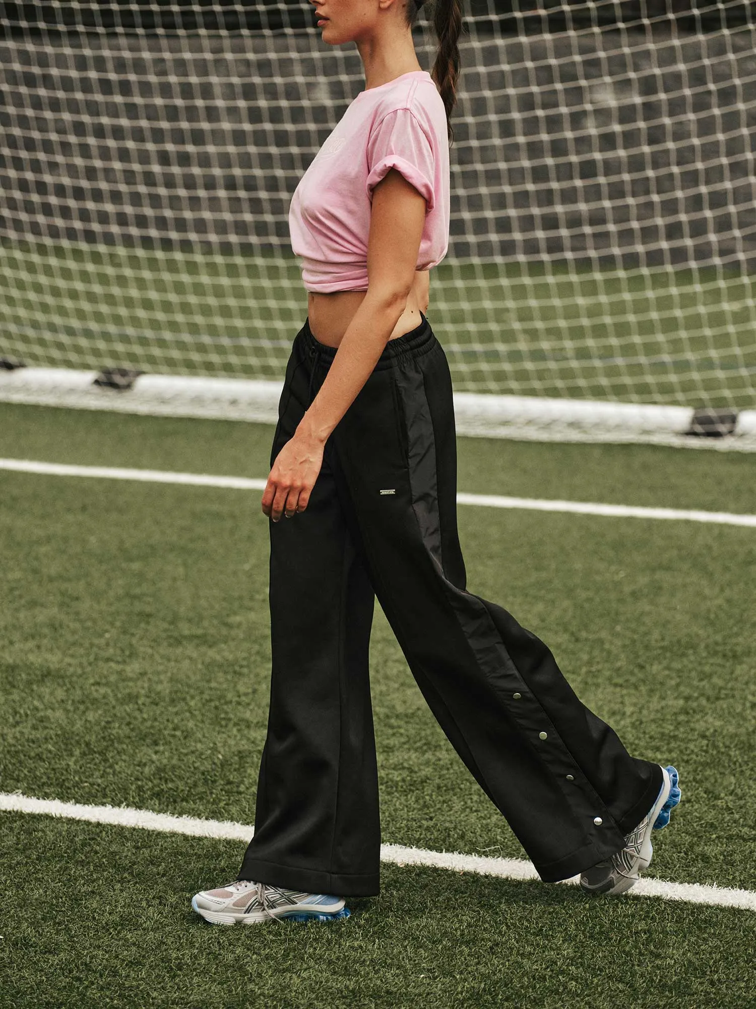 STAPLE TRACKPANT IN BLACK sold by P.E Nation product image thumbnail 2