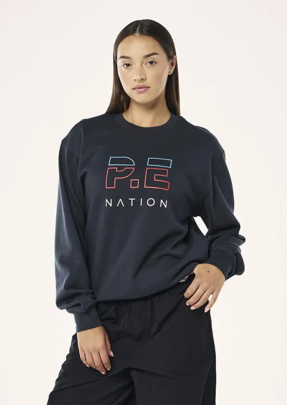 HEADS UP SWEAT IN MARINE BLUE made by P.E Nation