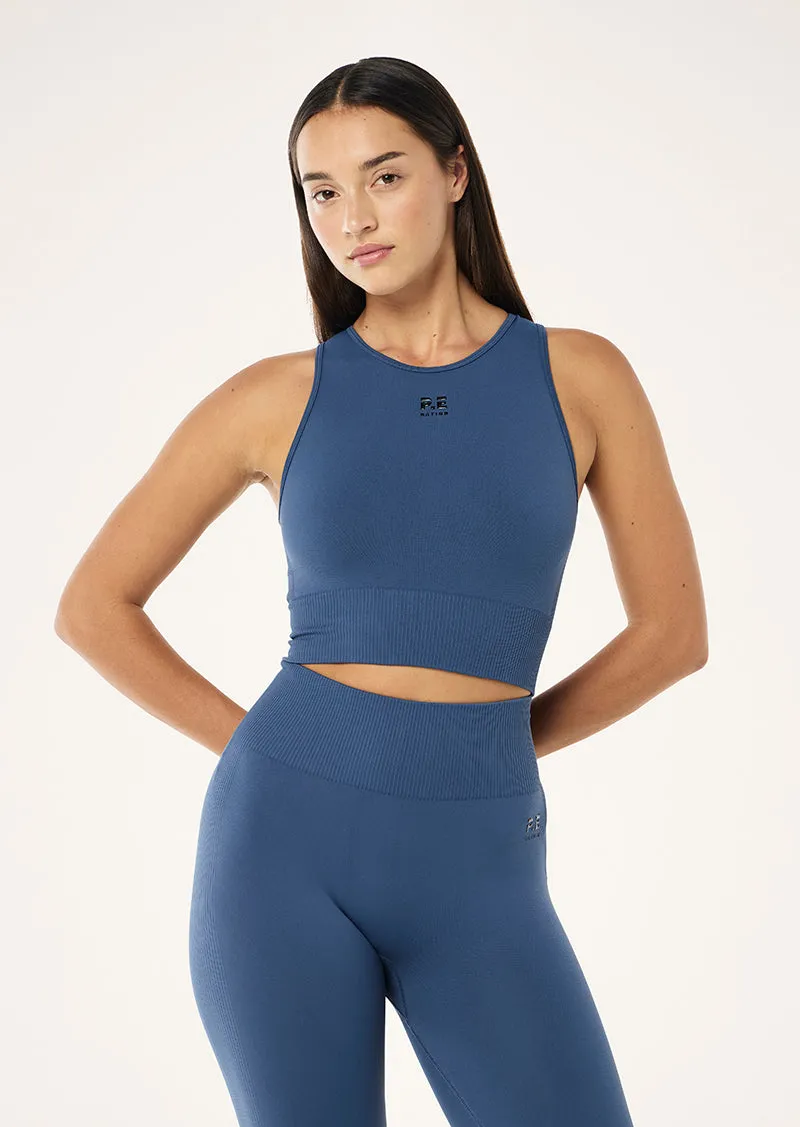 RESTORE SEAMLESS TANK IN VINTAGE INDIGO sold by P.E Nation product image thumbnail 4