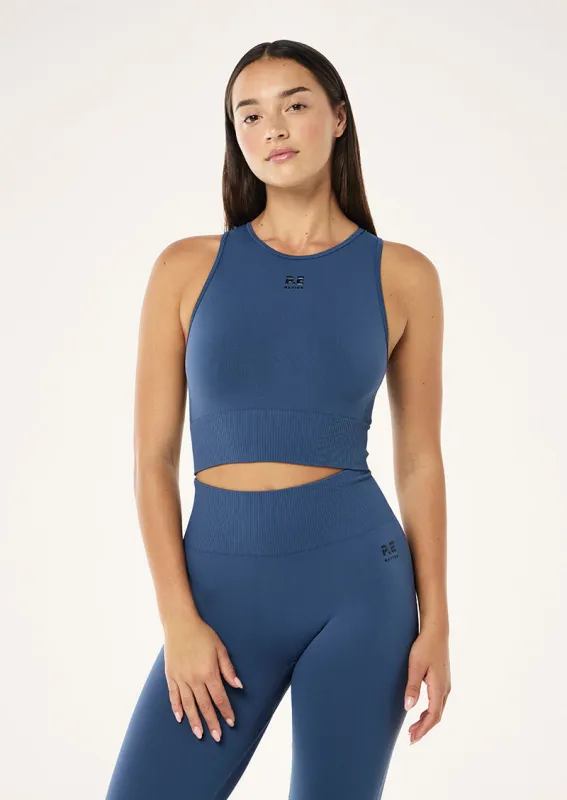 RESTORE SEAMLESS TANK IN VINTAGE INDIGO sold by P.E Nation