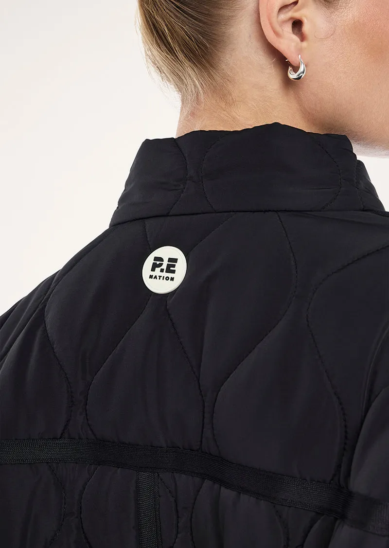 SURGE QUILT JACKET IN BLACK sold by P.E Nation product image thumbnail 4