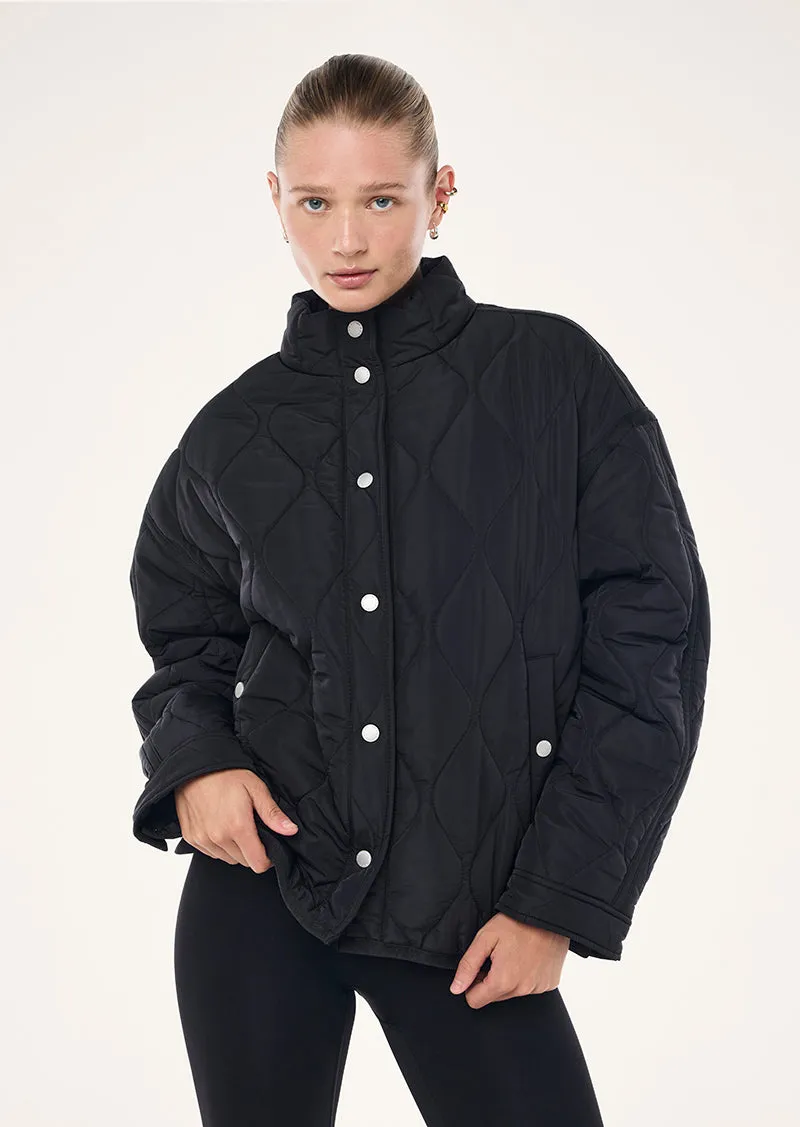 SURGE QUILT JACKET IN BLACK sold by P.E Nation product image thumbnail 2