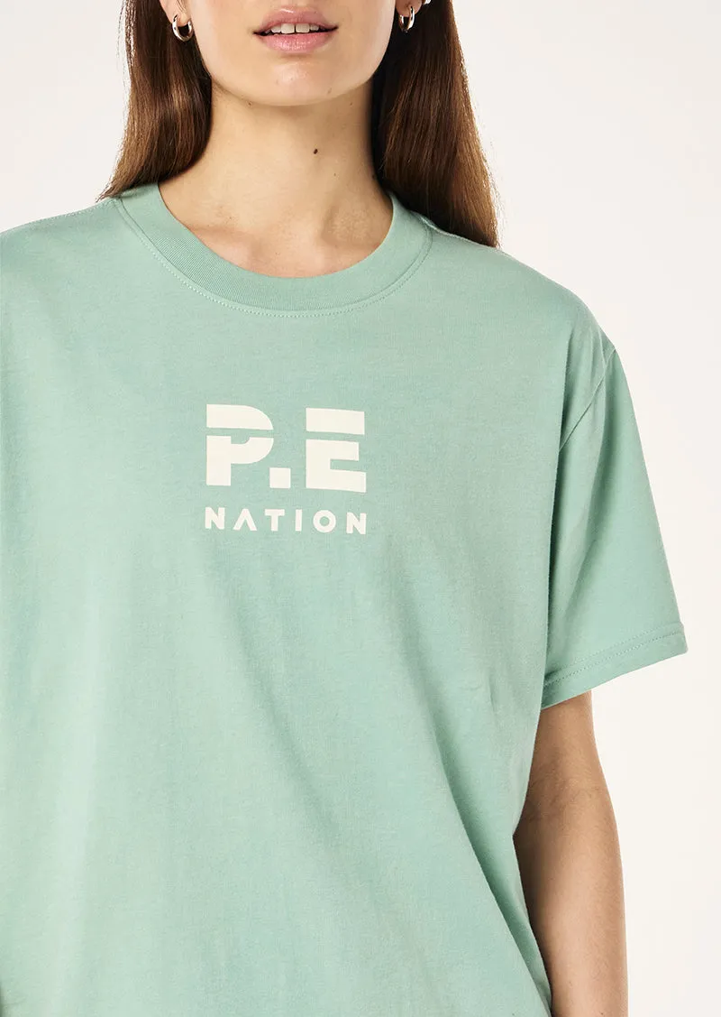HEADS UP 2 TEE IN DUSTY MINT sold by P.E Nation product image thumbnail 2