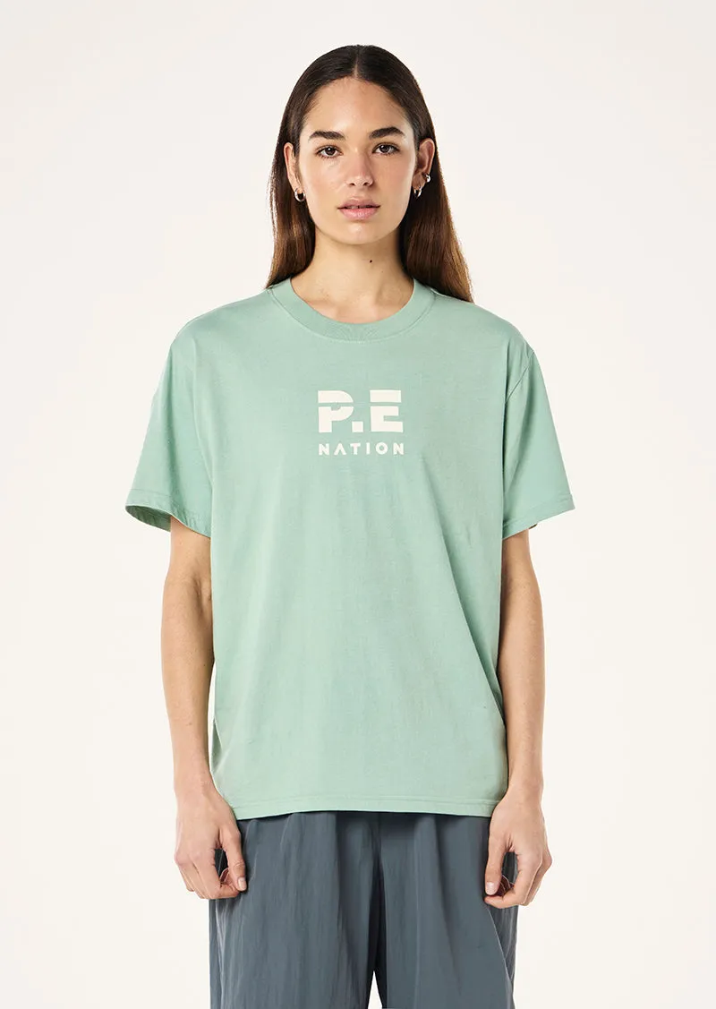HEADS UP 2 TEE IN DUSTY MINT sold by P.E Nation