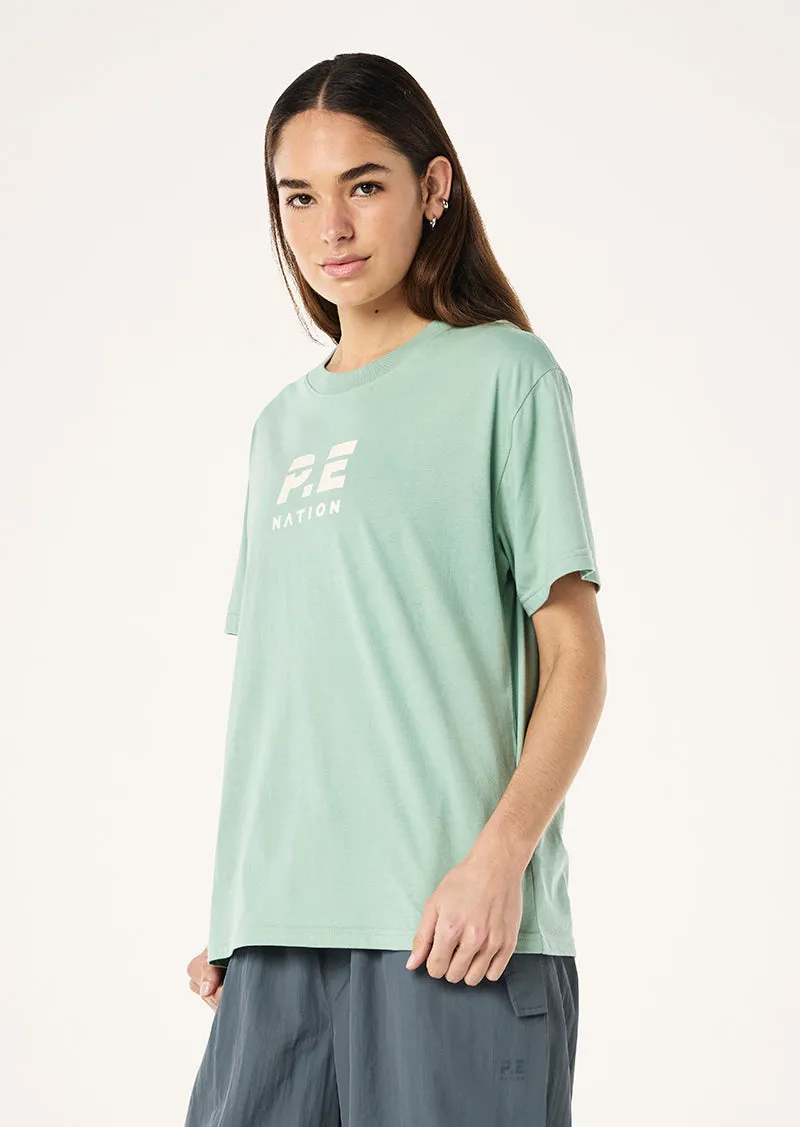 HEADS UP 2 TEE IN DUSTY MINT sold by P.E Nation product image thumbnail 3