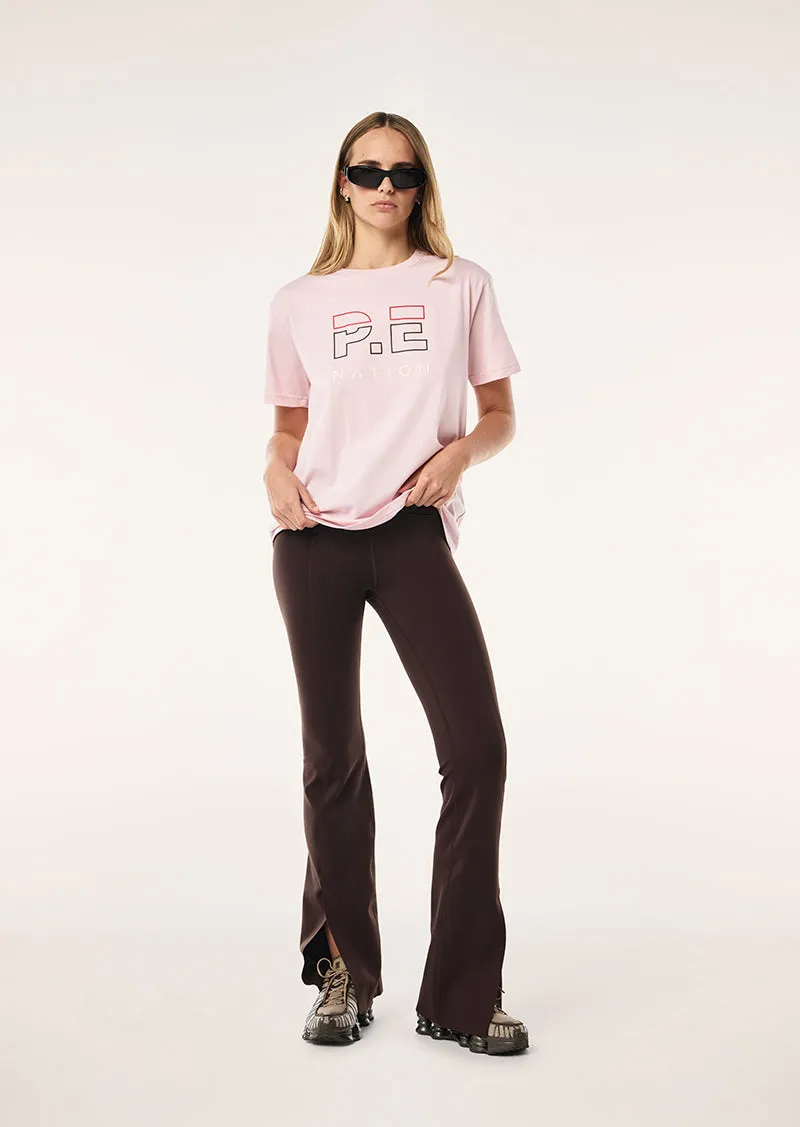 HEADS UP TEE IN CHALK PINK sold by P.E Nation product image thumbnail 5