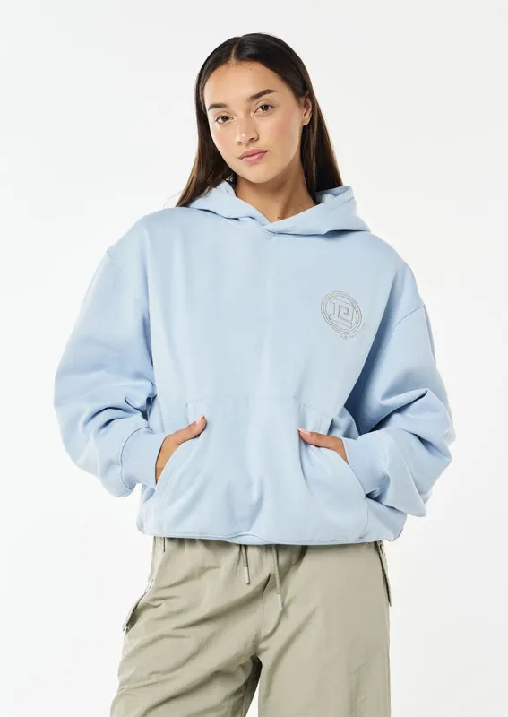 OUTPUT HOODIE IN DUSTY BLUE made by P.E Nation