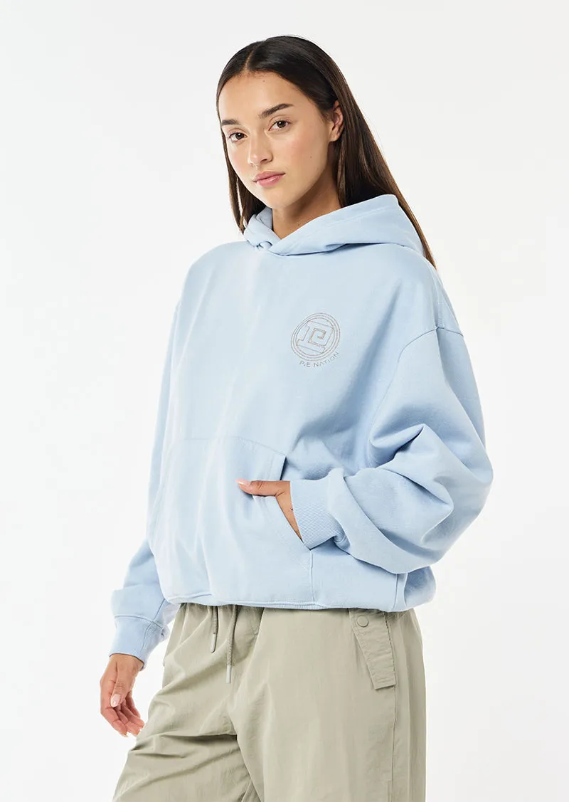 OUTPUT HOODIE IN DUSTY BLUE sold by P.E Nation product image thumbnail 3