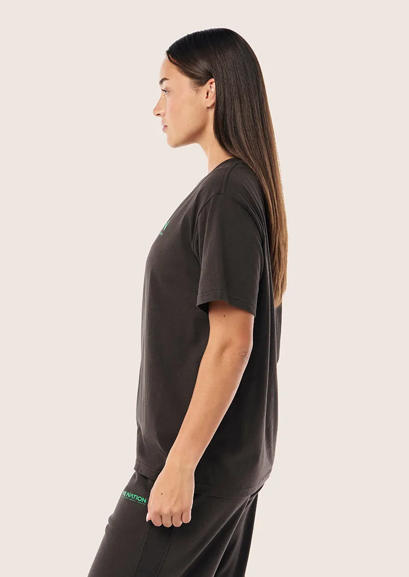 AERO SHORT SLEEVE TEE IN CAVIAR sold by P.E Nation product image thumbnail 4