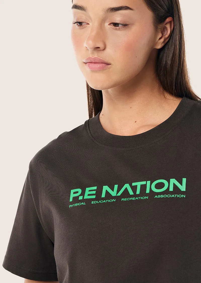 AERO SHORT SLEEVE TEE IN CAVIAR sold by P.E Nation product image thumbnail 2