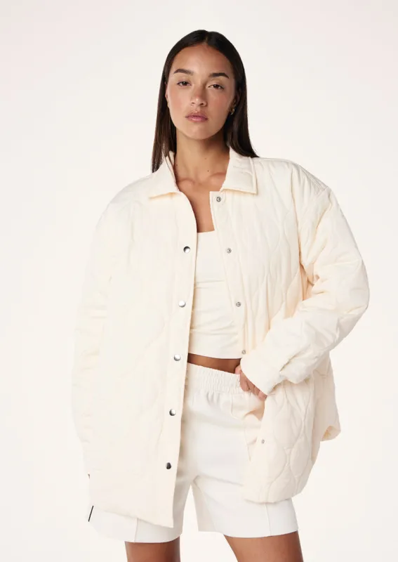 MOMENT JACKET IN WHISPER WHITE sold by P.E Nation