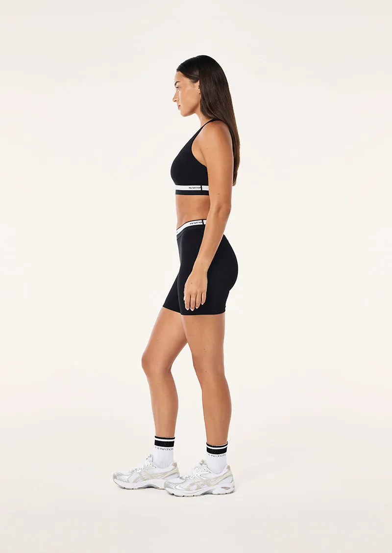 AVANT SPORTS BRA IN BLACK & WHISPER WHITE sold by P.E Nation product image thumbnail 5