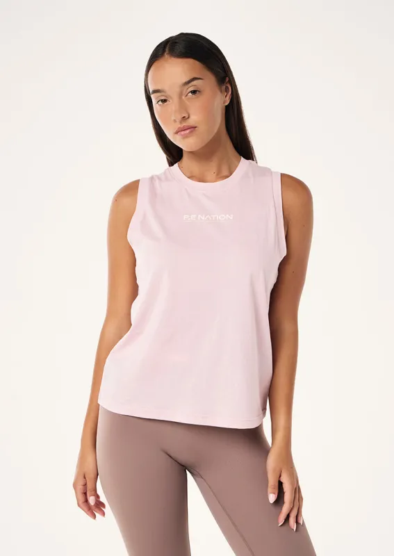 SHUFFLE TANK IN CHALK PINK sold by P.E Nation