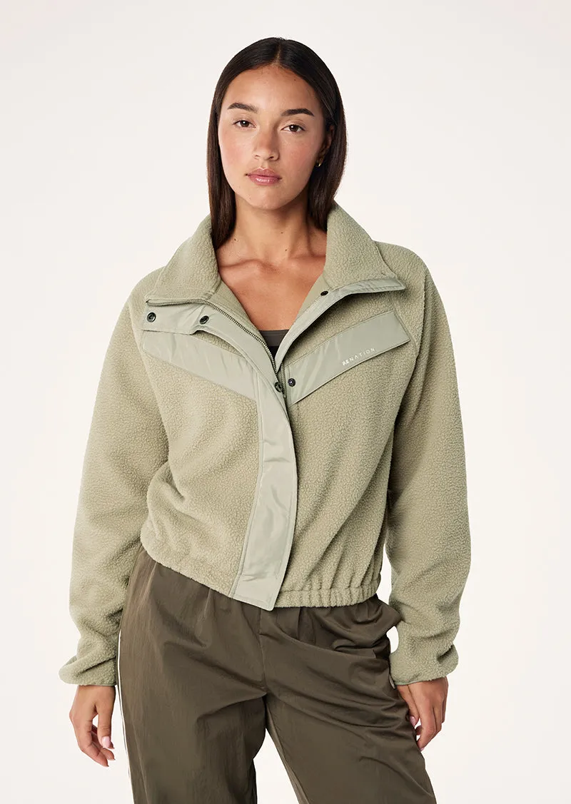 SHELTER SHERPA JACKET IN OXFORD TAN sold by P.E Nation product image thumbnail 2