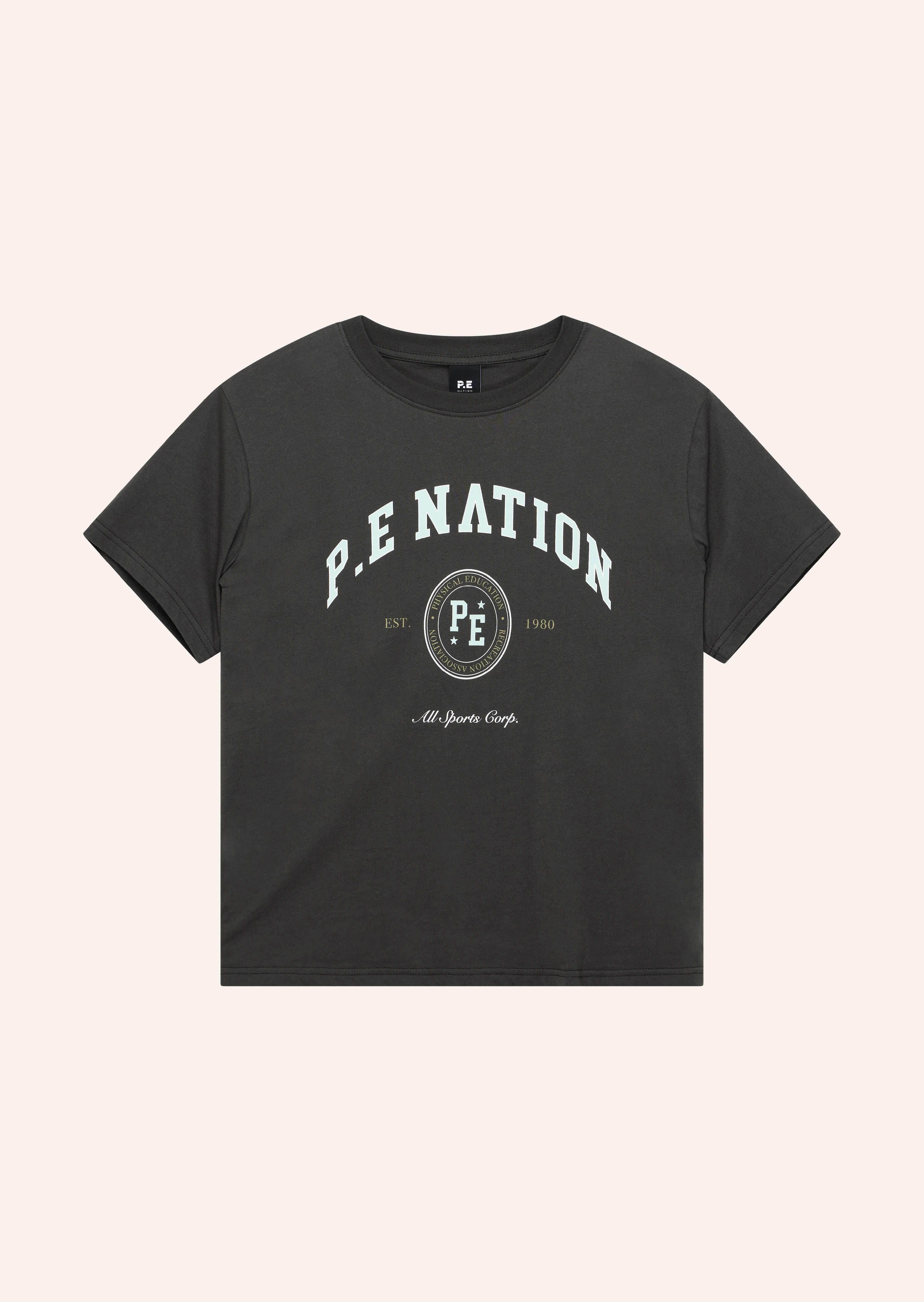 LIBERTY TEE IN GUNMETAL sold by P.E Nation product image thumbnail 5