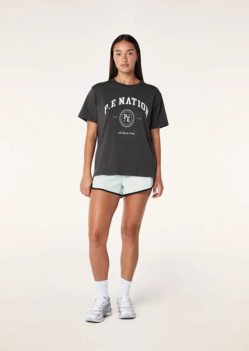 LIBERTY TEE IN GUNMETAL sold by P.E Nation product image thumbnail 3