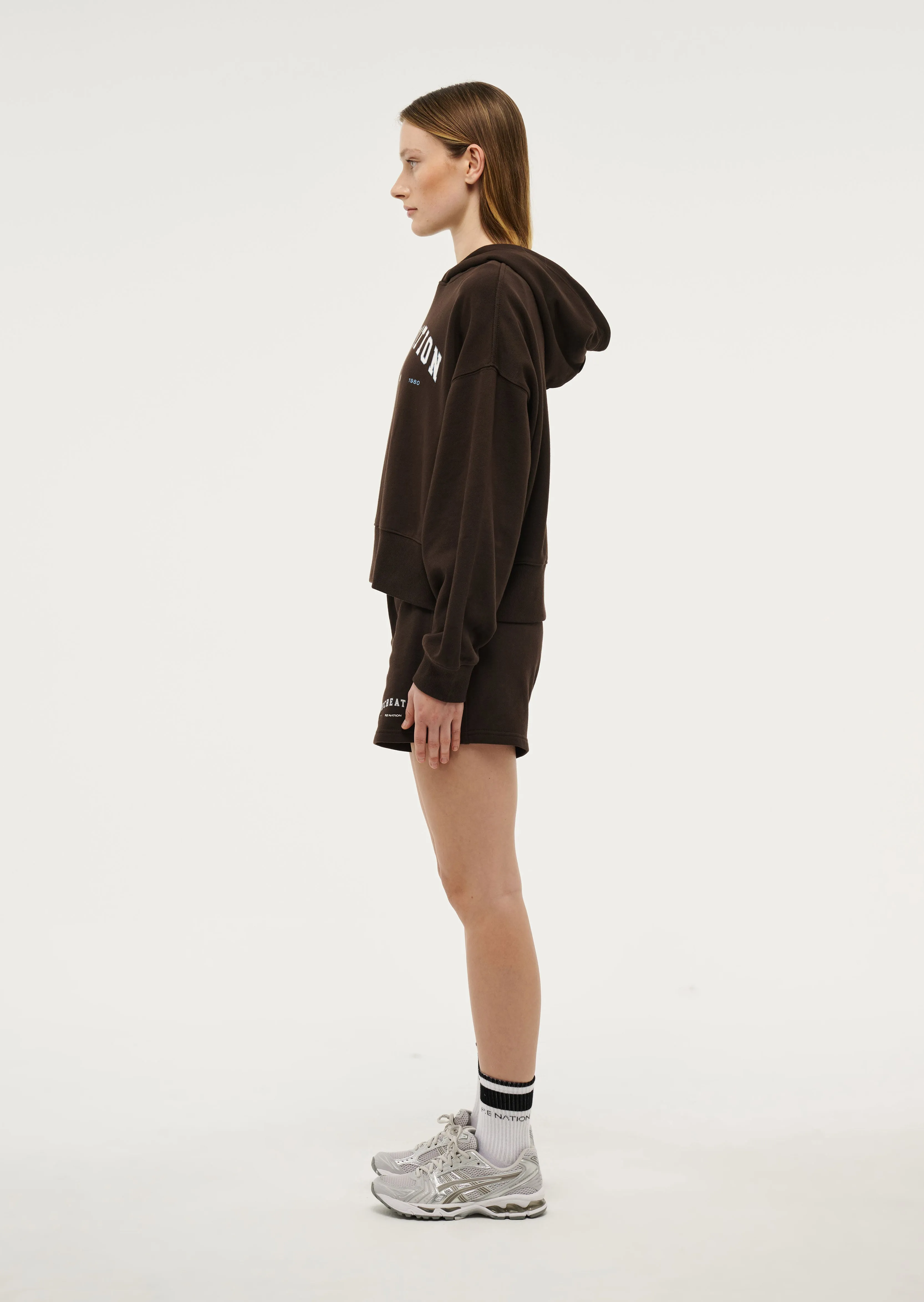 VANTAGE HOODIE IN TURKISH COFFEE sold by P.E Nation product image thumbnail 4