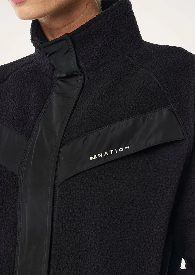 SHELTER SHERPA JACKET IN BLACK sold by P.E Nation product image thumbnail 2