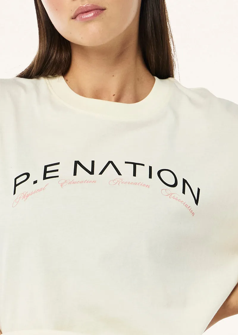 VOLUME TEE IN WHISPER WHITE sold by P.E Nation product image thumbnail 2
