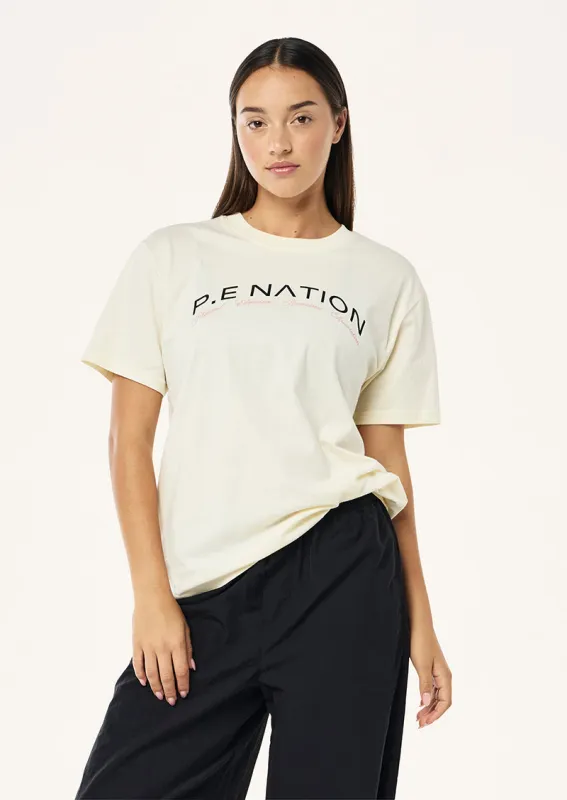 VOLUME TEE IN WHISPER WHITE made by P.E Nation