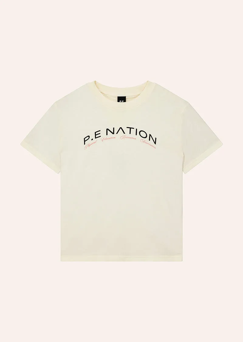 VOLUME TEE IN WHISPER WHITE sold by P.E Nation product image thumbnail 5