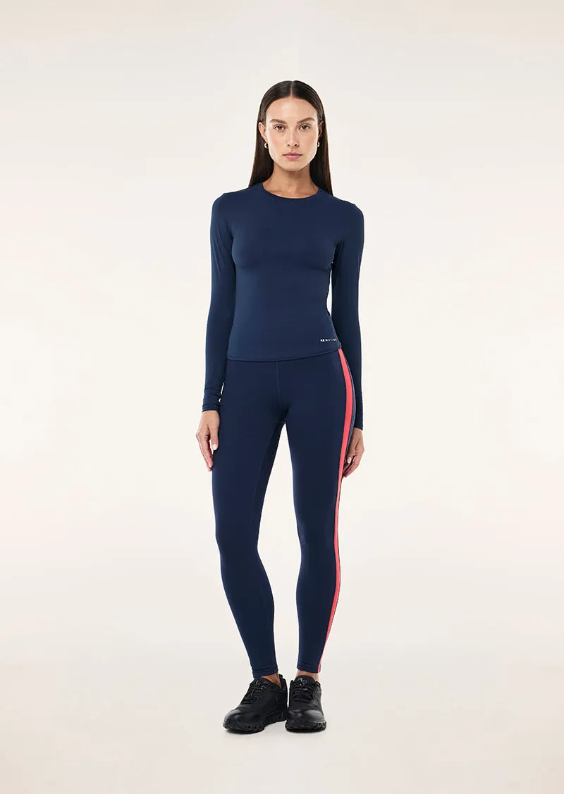 FOUNDATION LONG SLEEVE TOP IN DARK NAVY sold by P.E Nation product image thumbnail 5