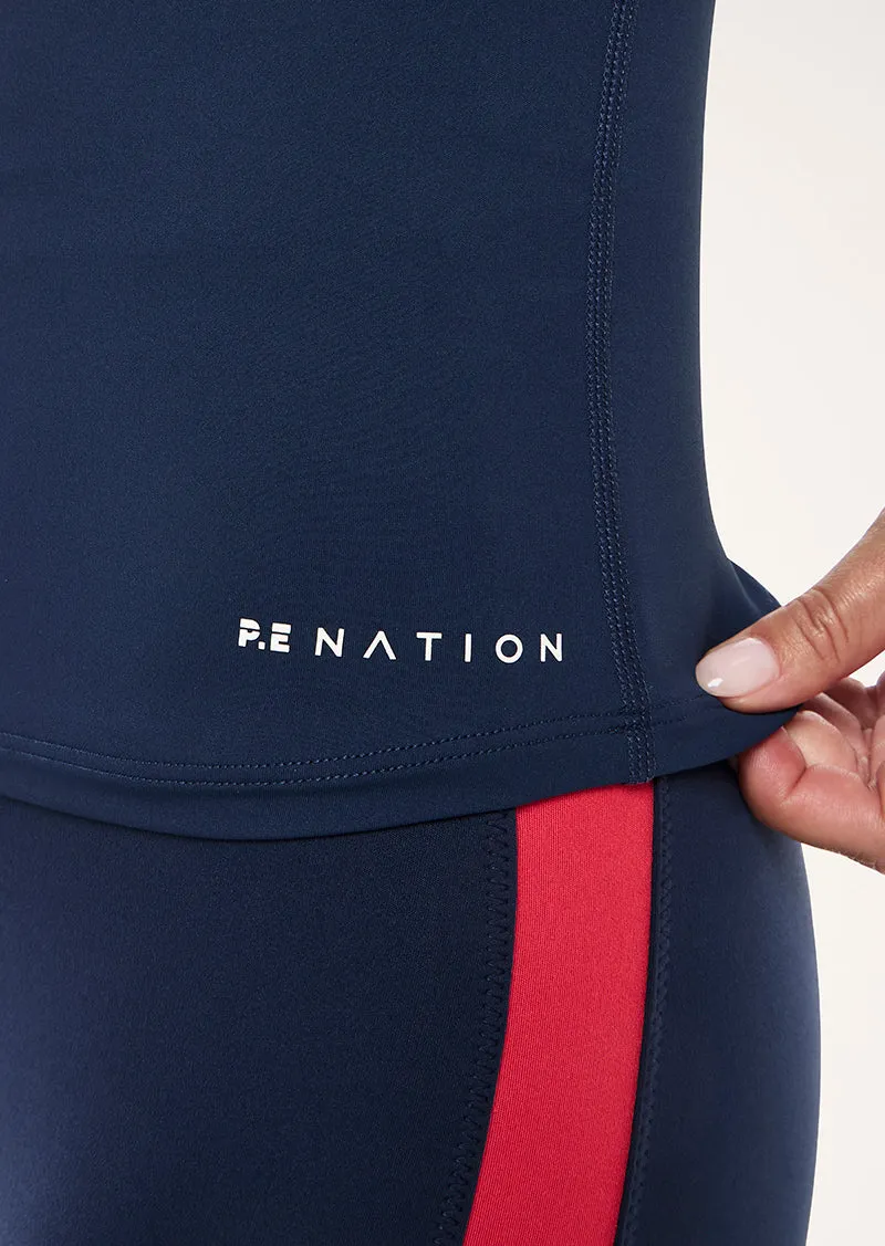 FOUNDATION LONG SLEEVE TOP IN DARK NAVY sold by P.E Nation product image thumbnail 2