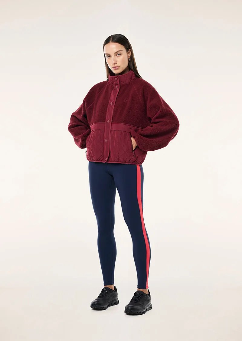 TECHNIQUE QUILT JACKET IN CABERNET sold by P.E Nation product image thumbnail 5