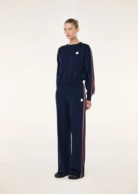 RETREAT KNIT PANT IN DARK NAVY made by P.E Nation