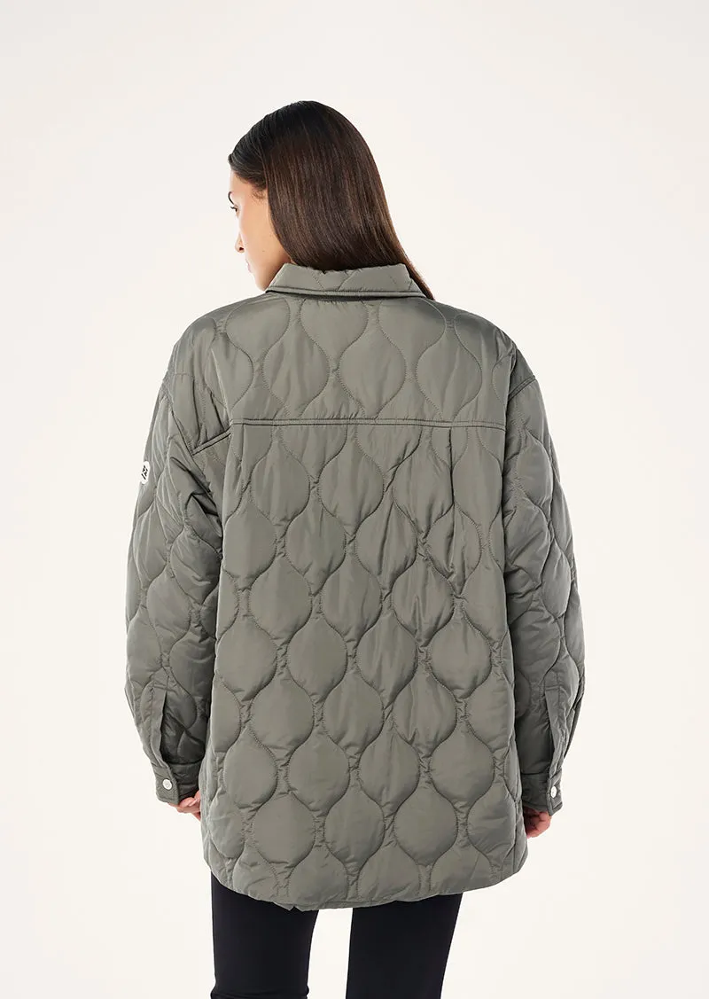 MOMENT JACKET IN DUSTY OLIVE sold by P.E Nation product image thumbnail 5