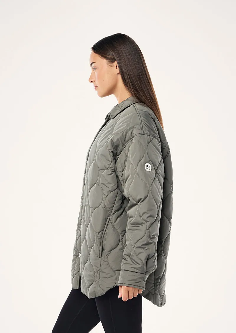 MOMENT JACKET IN DUSTY OLIVE sold by P.E Nation product image thumbnail 4