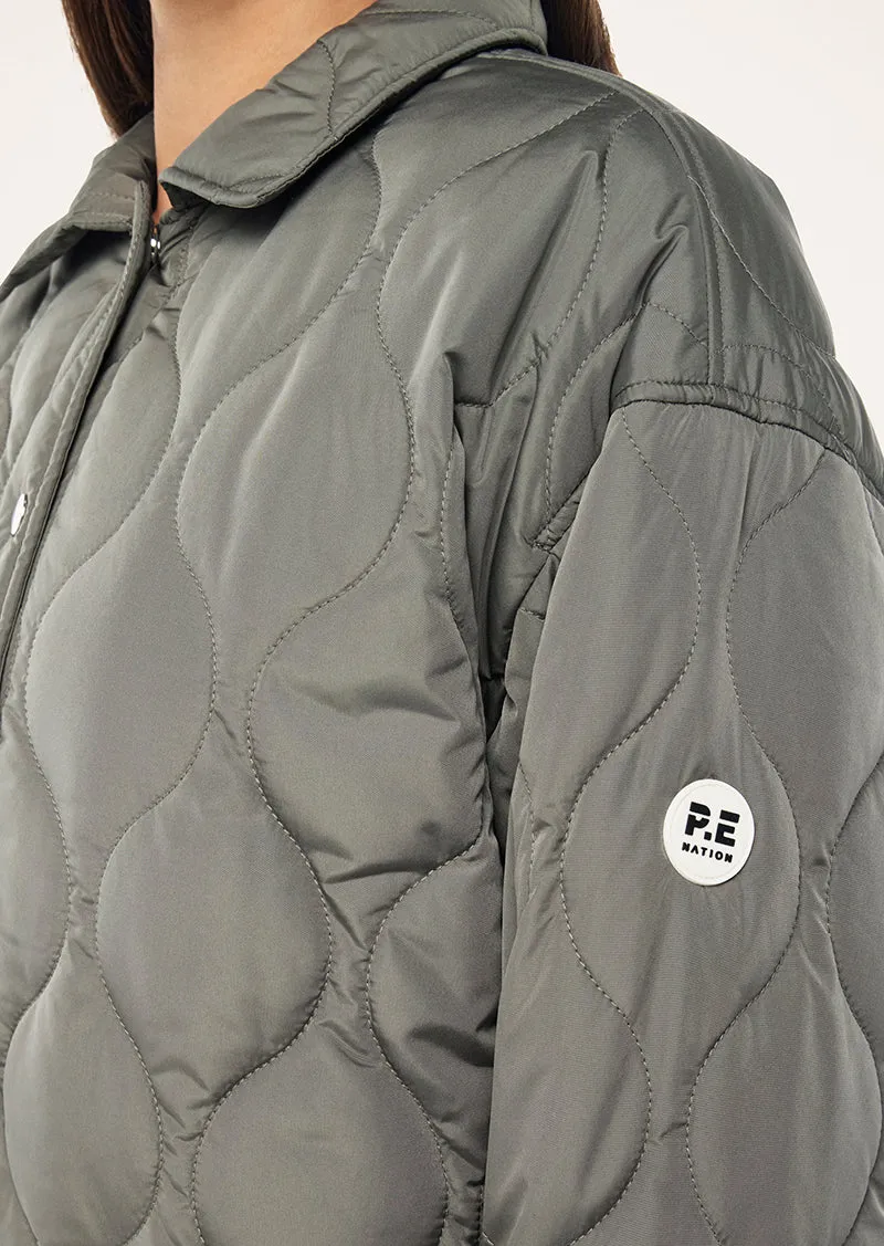 MOMENT JACKET IN DUSTY OLIVE sold by P.E Nation product image thumbnail 3