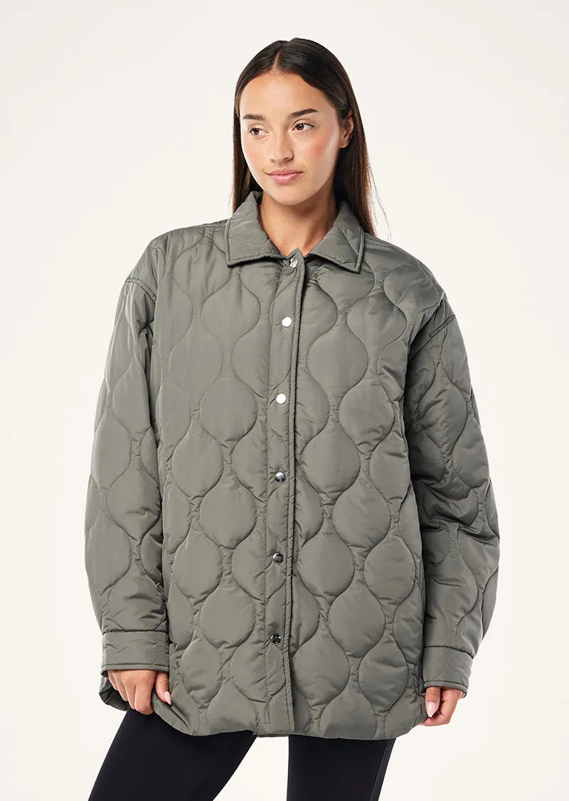 MOMENT JACKET IN DUSTY OLIVE sold by P.E Nation product image thumbnail 2