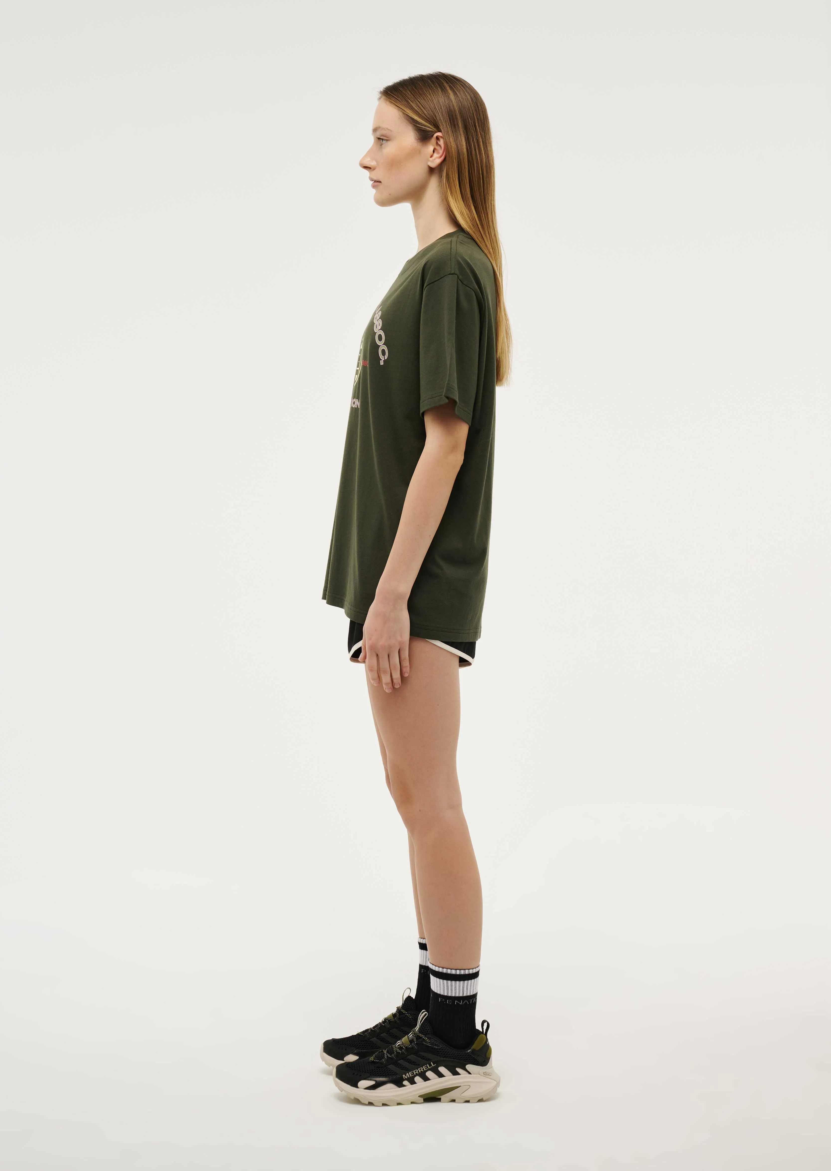 THROWBACK SHORT SLEEVE TEE IN FOREST NIGHT sold by P.E Nation product image thumbnail 4