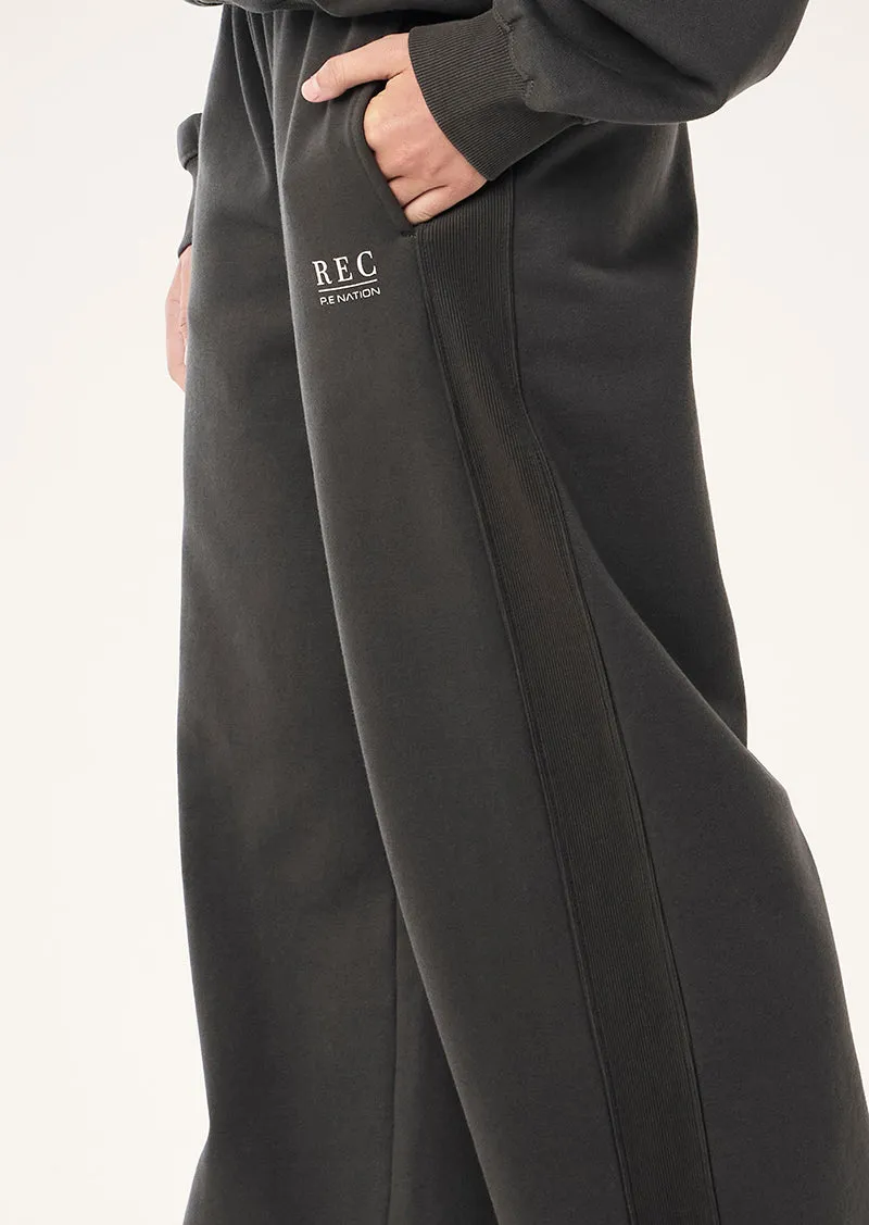 WORLDWIDE TRACKPANT IN WASHED BLACK sold by P.E Nation product image thumbnail 2